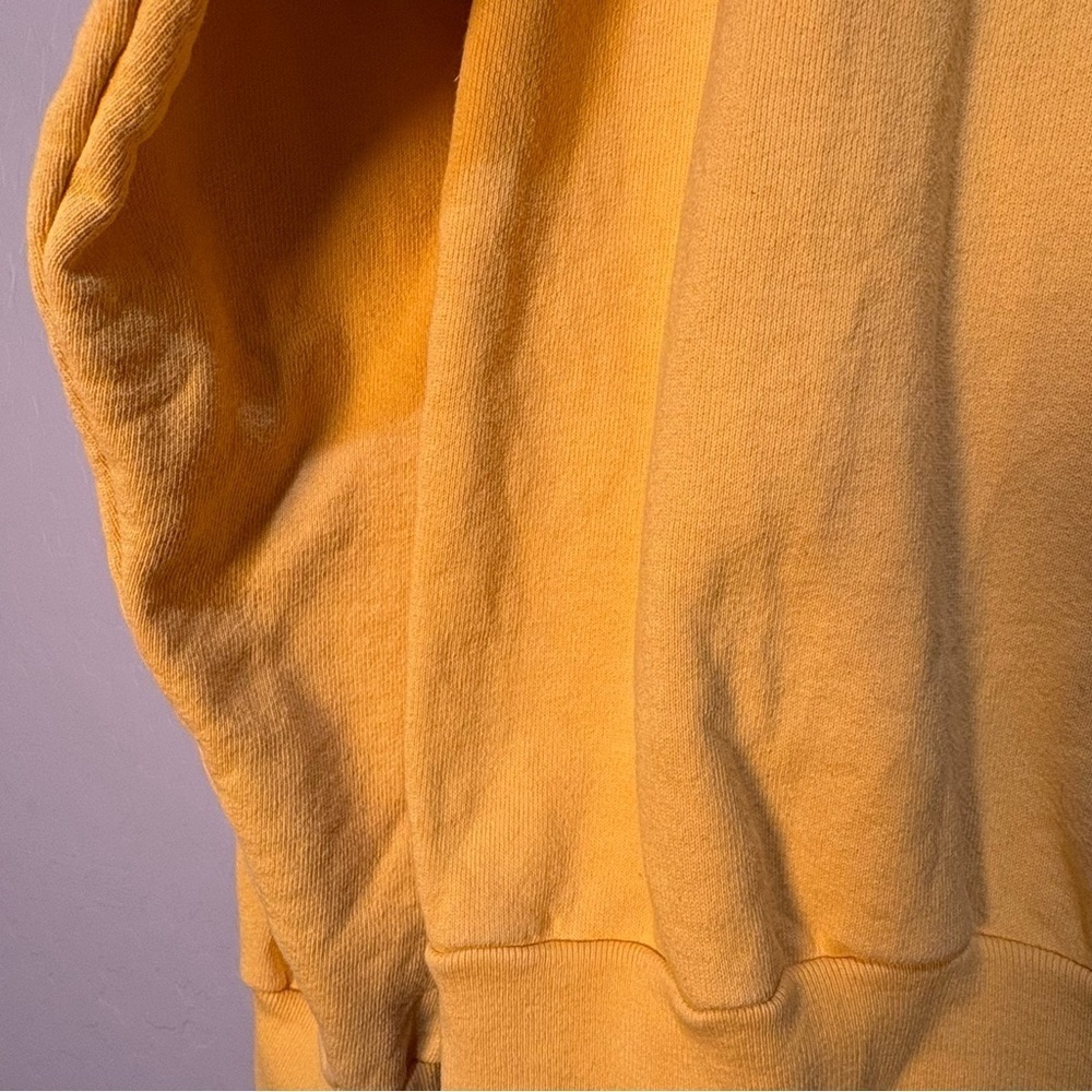 Melody Ehsani Yellow Crewneck Sweater Sweatshirt with Rose Patch - Picture 3 of 5